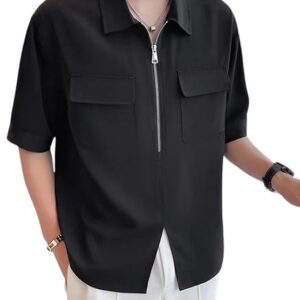 GRECIILOOKS Men Lycra Blend Solid Regular Fit Plain Casual Tshirt Stylish Latest | Half Sleeve T-Shirt Office